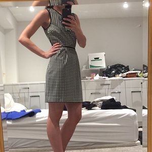 Juicy gingham dress with back cutout